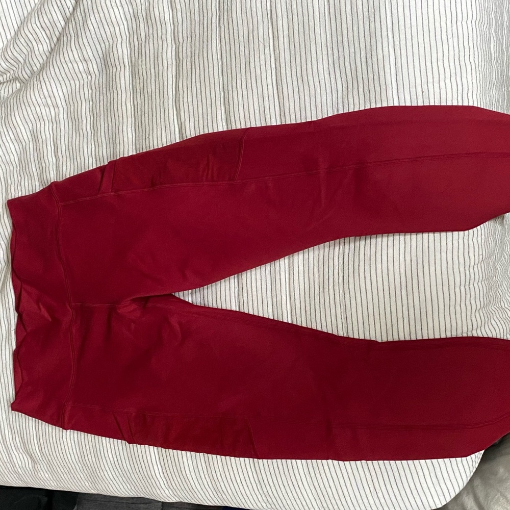 Fabletics dark red leggings